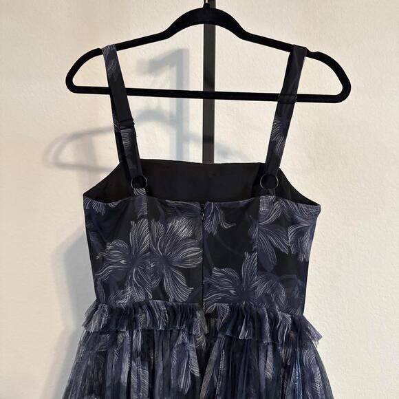 Hutch Spaghetti Strap Tiered Ruffle Tulle Maxi Dress Fun Formal Gown - SZ 2 $449 - Picture 7 of 12